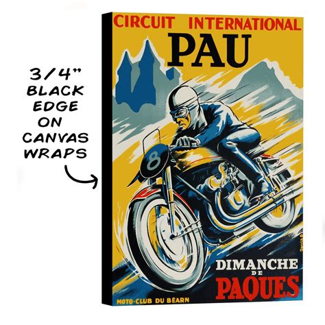 Vintage Motorcycle Racing Poster Etsy