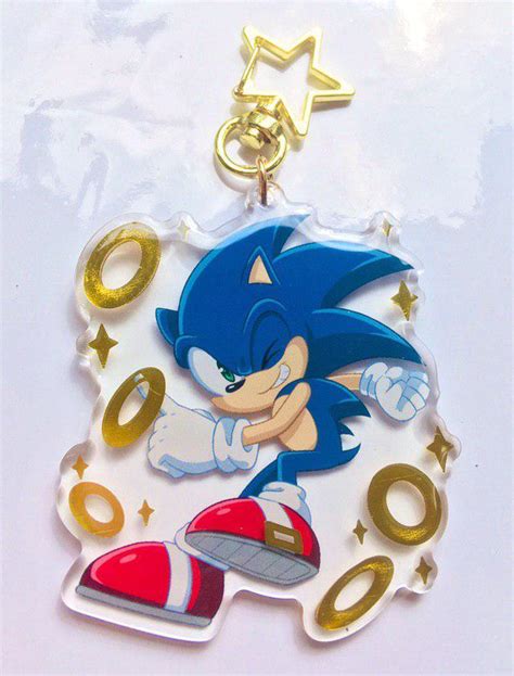 Abigail Starlings Sonic Comics Artist Sonic Artwork Keychain R