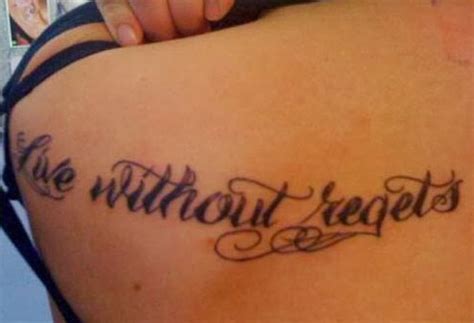 If you're planning to get a tattoo, sleep on it. 11 Tattoos People Regret Getting the Most
