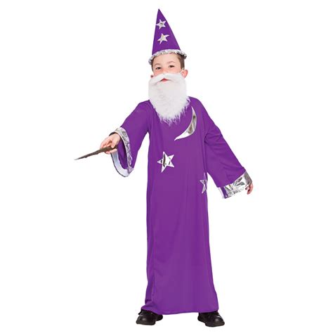 Boys Wizard Costume For Merlin Magician Potter Fancy Dress Outfit Ebay