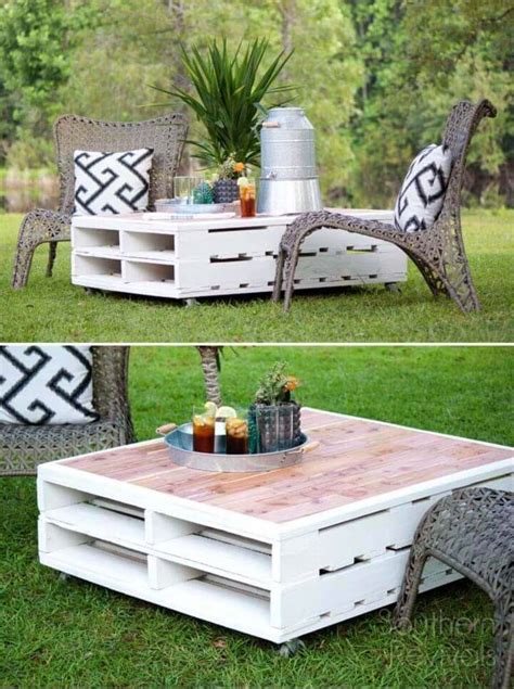 38 Adorable Pallet Coffee Table Plans & Ideas ⋆ DIY Crafts