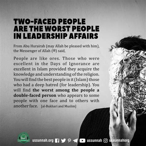 Two Faced People Are The Worst People In Leadership Affairs Two