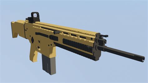3d Guns Fn Scar H Assault Rifle 1 12 Minecraft Texture Pack