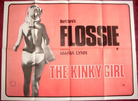 Cinema Poster Flossie Aka Swedish Sex Kitten 1974 Maria Lynnmarie