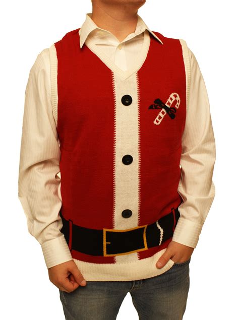 Ugly Christmas Sweater Ugly Christmas Sweater Mens Santa Claus Suit