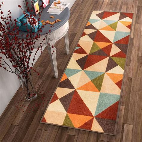 Well Woven Kings Court Vector Geometric Red Area Rug