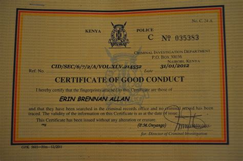Good conduct certificate is a certificate issued by the country of origin of an expat who is coming to the uae on a work visa. How To Get A Certificate Of Good Conduct In Kenya - Naibuzz