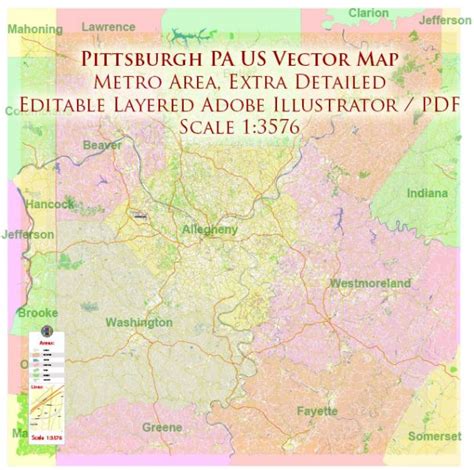 Pittsburgh Zip Code Map With Townships