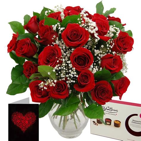 Gift sets for her next day delivery. Promised Roses Fresh Flower Gift Set | Red Roses with ...