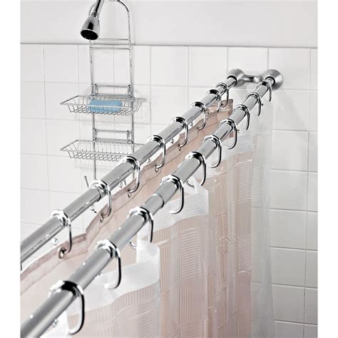 A functional shower rod needed for moving your curtain smoothly. Duo Shower Curtain Rod / Towel Bar - 101920, Bath at ...