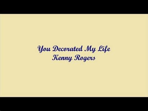 Don't miss out on what your friends are enjoying. You Decorated My Life (Tú Decoraste Mi Vida) - Kenny ...