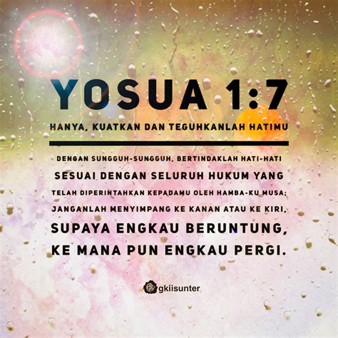 Yosua 1:7 | Kutipan alkitab, Ayat alkitab, Kata-kata motivasi