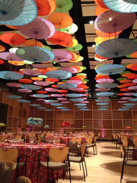 Amazing Array Of Our Paper Parasols Hung Upside Down