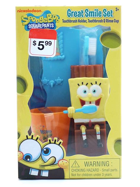 Great Smile Spongebob Squarepants Toothbrush T Set Uk