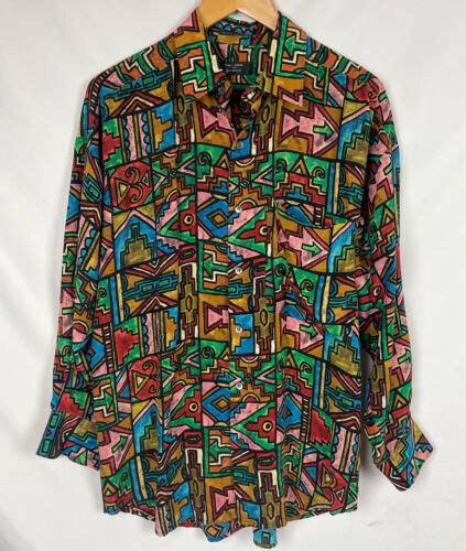 yahoo オークション vintage timney fowler go silk button up shirt