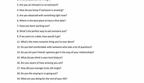 Best Questions To Ask A Guy You're Dating - What Are Some Good