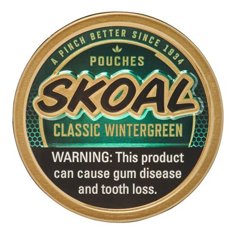 Skoal Classic Wintergreen Chewing Tobacco Pouches Delivered In Minutes