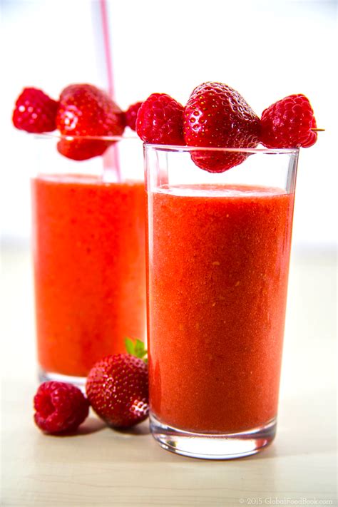 Strawberry And Raspberry Smoothie