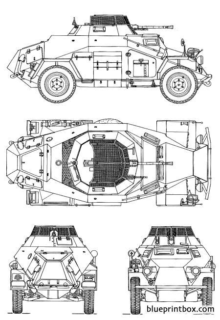 Sdkfz222 Armoured Car 1 Free Plans And Blueprints