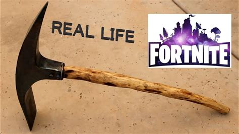 I Made A Real Life Fortnite Pickaxe Youtube