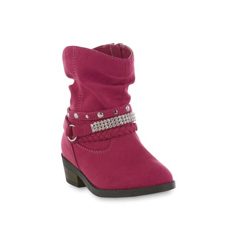 The wild cowboy offers leather toddler cowboy boots in both regular and wide boots for everyday wear, party or photo. Piper Toddler Girl's Pink Embellished Cowboy Boots - Kmart