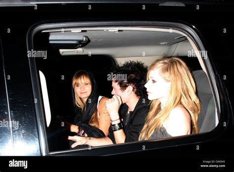Avril Lavigne And Her Ex Husband Deryck Whibley Outside The Chateau Marmont Los Angeles