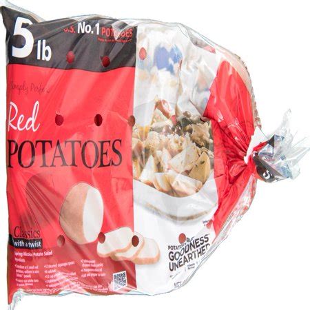 Large size potatoes are mostly palm size. Simply Perfect Red Potatoes, 5 lb Bag - Walmart.com