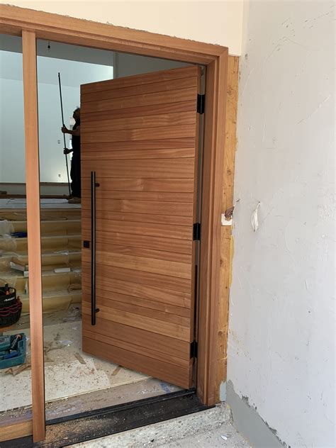 Modern Solid Wood Panel Exterior Door Modern Doors