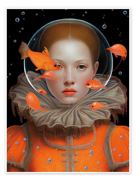 Stampa “the Princess Of Deep Sea” Di Nory Glory Prints Posterloungeit