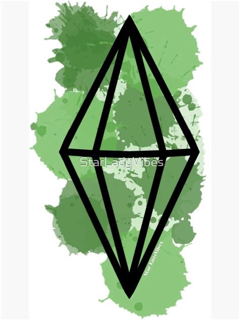 Sims 4 Plumbob Icon Photographic Print By Starladyvibes Redbubble