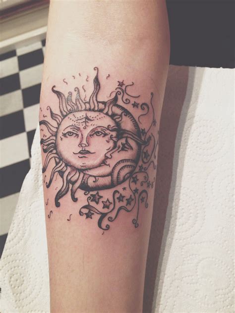 My Sun Moon Tattoo Sun Tattoos Celestial Tattoo Tattoos
