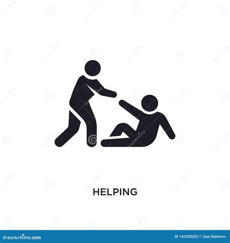 Helping Isolated Icon Simple Element Illustration From Humans Concept
