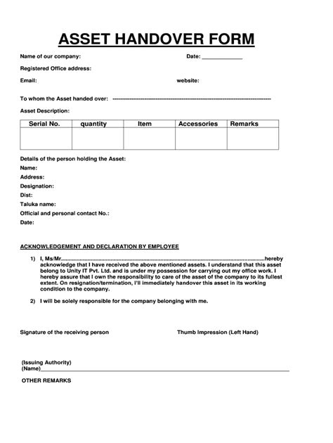 Cash Handover Format Fill Out And Sign Printable Pdf Template Signnow