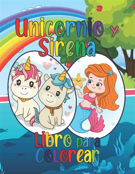 Buy Unicornio Y Sirena Libro Para Colorear Libro Para Colorear Para