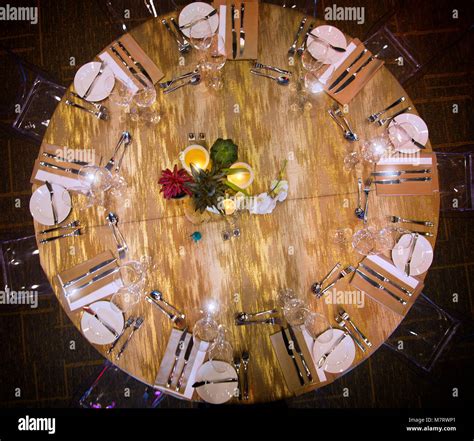 Dining Table Overhead Hi Res Stock Photography And Images Alamy