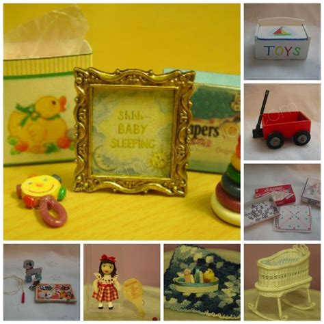 Miniature Nursery Toys And Games Tutorials Dollhouse Supplies Dollhouse