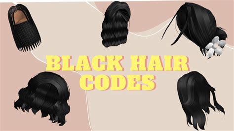 Aesthetic Black Hair Codes For Bloxburg Roblox Youtube