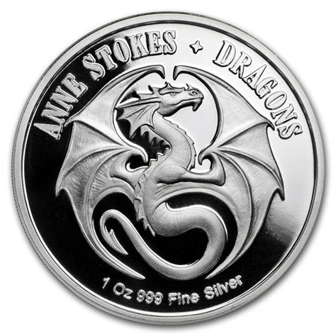 Buy 1 Oz Silver Colorized Round Anne Stokes Dragons Noble Dragon Apmex