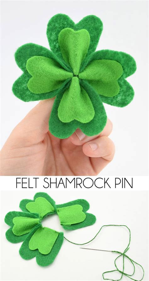 This Felt Four Leaf Clover Brooch Is The Perfect Prevention From Saint