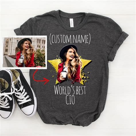 Personalized Cio Shirt Custom Photo Shirt Cio Cartoonized Etsy