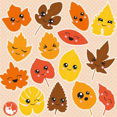Autumn Woodland Clipart Fall Clipart Autumn Clip Art Cute