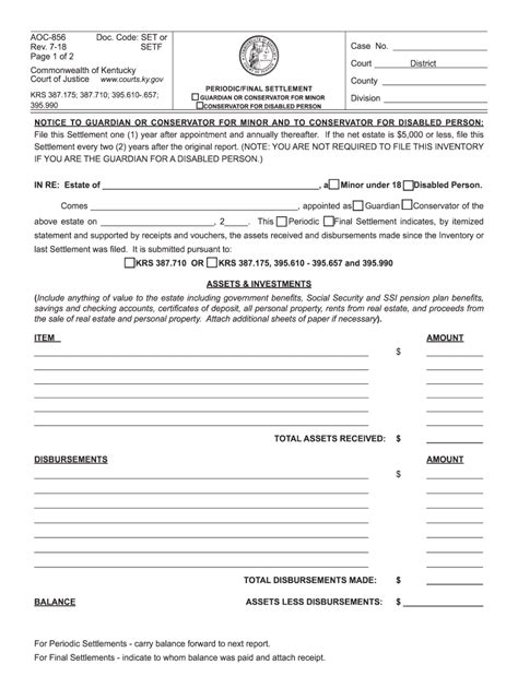 2018 2024 Form Ky Aoc 856 Fill Online Printable Fillable Blank