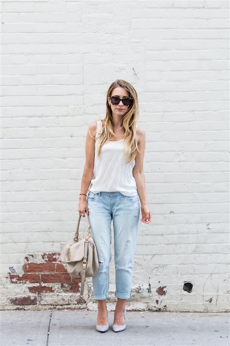 Jeans noisy may extreme lucy destroyed skinny jeans. OOTD - Boyfriend Jeans and Heels | La Petite Noob | A ...