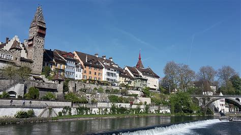 Hd Wallpaper Switzerland The Reuss River The Canton Of Aargau The