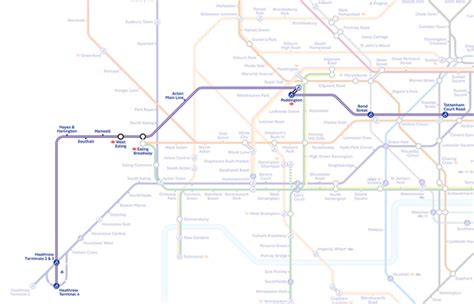 London Underground Map Elizabeth Line