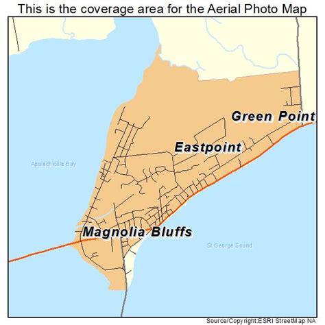 Aerial Photography Map Of Eastpoint Fl Florida