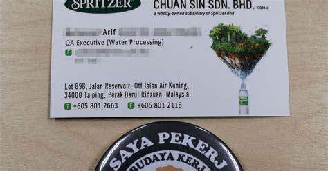 Katanya beberapa customer yang masuk kebelakangan ni asyik tanya. Benarkah air mineral jenama Spritzer tercemar dengan air ...