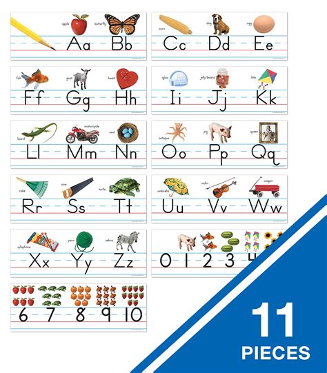 Carson Dellosa Alphabet And Number Line Bulletin Board Set—alphabet