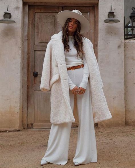 50 All White Outfits For Winter Winter White Outfit Winter Fashion