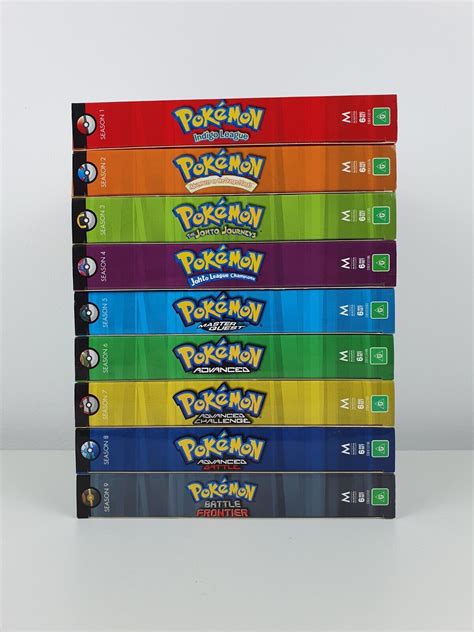 pokemon complete season 1 9 dvd region 4 free postage ebay